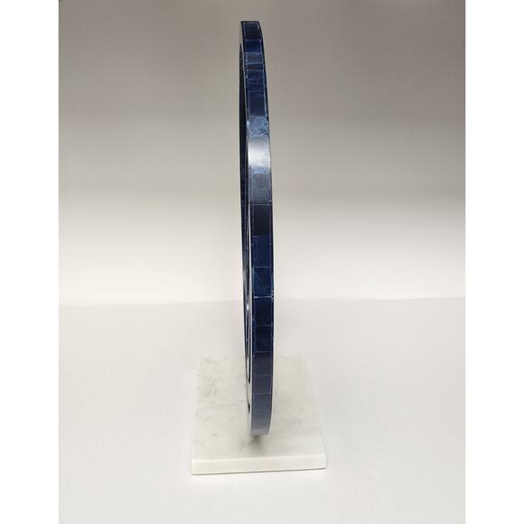 Ring Statuary Inlaid Bone Sculpture/Decorative 12" Platter - Picture 4 of 8